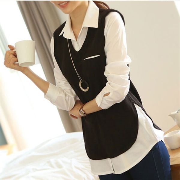 4xl plus big size feminina korean spring autumn women fake two piece loose thin long sleeve blouse shirts female a1274 210401, White
4xl plus big size feminina korean spring autumn women fake two piece loose thin long sleeve blouse shirts female a1274 210401, White