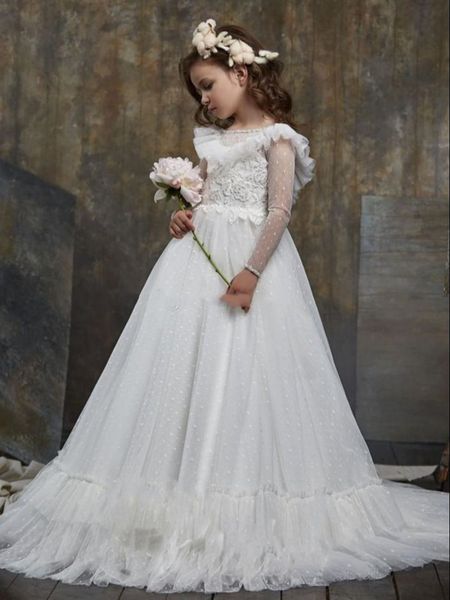 flower girl dresses lace floral appliques ball gown little girl birthday party gowns sweep train kids formal wear, White;blue
flower girl dresses lace floral appliques ball gown little girl birthday party gowns sweep train kids formal wear, White;blue