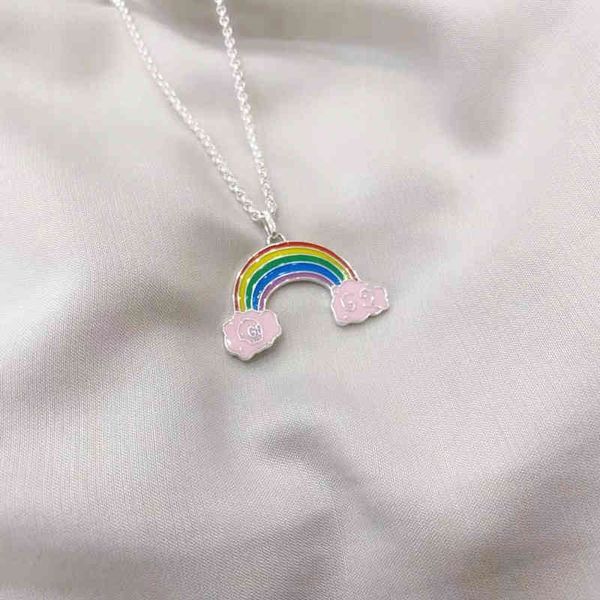 2023 designer new fashion jewelry gujia 925 silver drop glue stereo rainbow pendant men's and women's necklaces sweater chain
2023 designer new fashion jewelry gujia 925 silver drop glue stereo rainbow pendant men's and women's necklaces sweater chain
