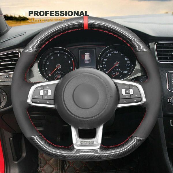soft black suede carbon fiber steering wheel cover for vw golf gti golf r jetta
soft black suede carbon fiber steering wheel cover for vw golf gti golf r jetta