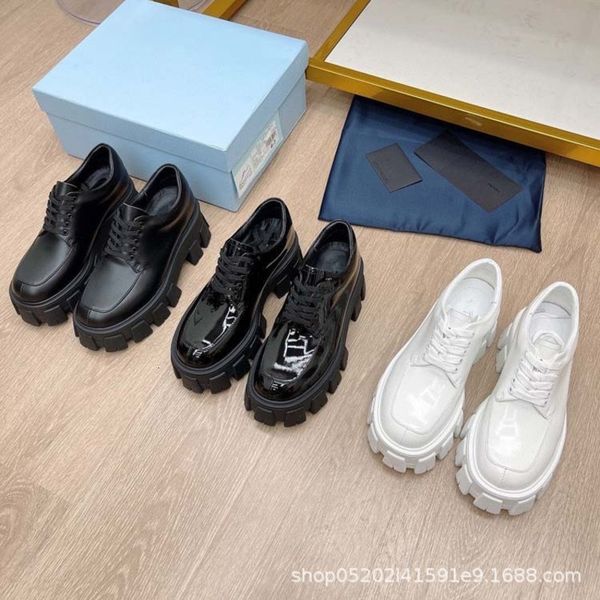 dress shoes spring and summer high-end round head comfortable cow lacquer leather thick bottom muffin shoes women's casual single, Black
dress shoes spring and summer high-end round head comfortable cow lacquer leather thick bottom muffin shoes women's casual single, Black