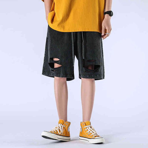 2022 factory tide brand clothing wholesale casual pants men's fashion hole shorts summer personalized ruffian handsome sports loose, White;black
2022 factory tide brand clothing wholesale casual pants men's fashion hole shorts summer personalized ruffian handsome sports loose, White;black