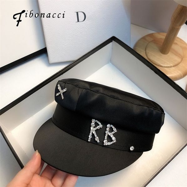 fibonnaci white hats for women spring summer bet military hat fashion causal travel satin flat cap black 220513, Blue;gray
fibonnaci white hats for women spring summer bet military hat fashion causal travel satin flat cap black 220513, Blue;gray