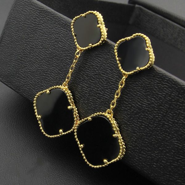 women luxury brand designer stud double four-leaf flowers fashion earrings titanium steel logo printed engagement earrings wholesale, Golden;silver
women luxury brand designer stud double four-leaf flowers fashion earrings titanium steel logo printed engagement earrings wholesale, Golden;silver
