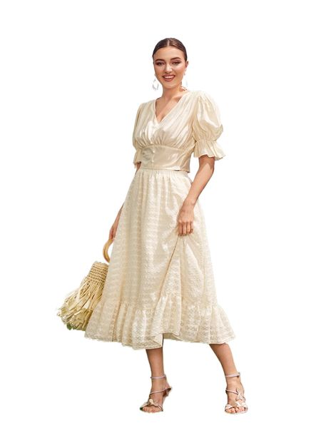 v-neck f.lounce s.leeve t.op with r.uffle h.em s.kirt t92v#, White
v-neck f.lounce s.leeve t.op with r.uffle h.em s.kirt t92v#, White