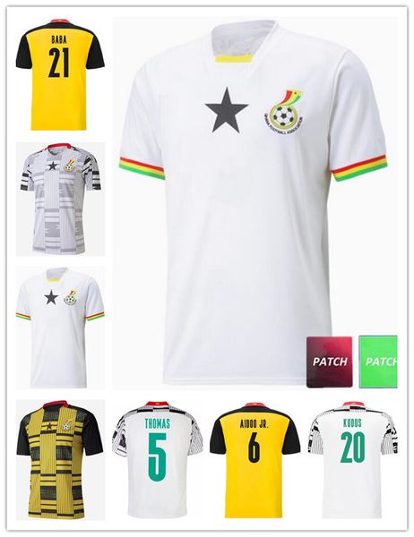 22/23 ghana thomas soccer jerseys 2022 2023 home away schlupp kudus j.ayew caleb ekuban samuel owusu shirt aidoo jr. afena amartey baba nati, Black;yellow
22/23 ghana thomas soccer jerseys 2022 2023 home away schlupp kudus j.ayew caleb ekuban samuel owusu shirt aidoo jr. afena amartey baba nati, Black;yellow