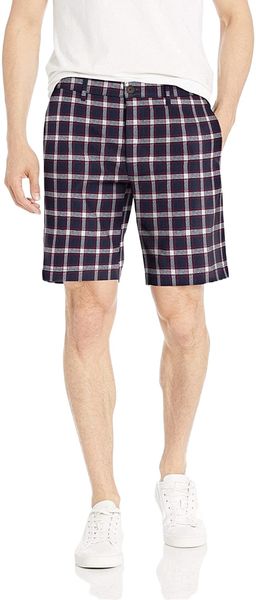 men's 9" inseam linen cotton short h204#, White;black