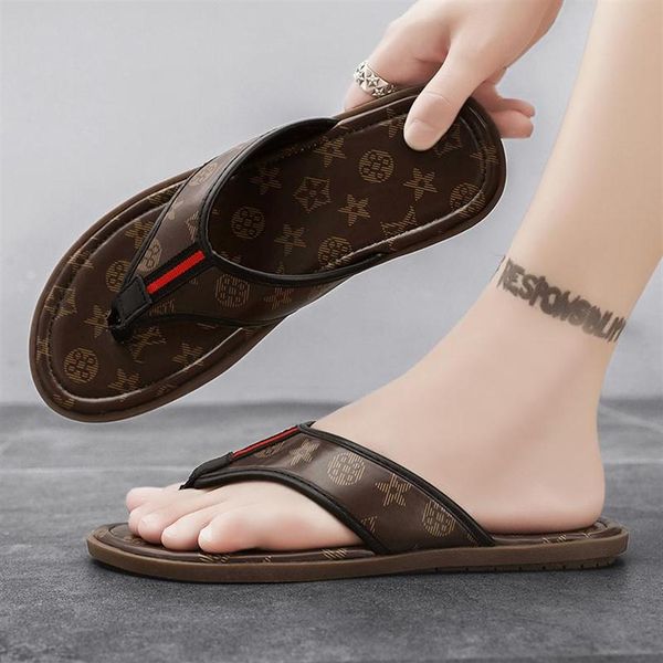 luxury classics leather pattern designer sandals slippers men's summer trend fashion flip flops outer wear beach shoes home b185p, Black
luxury classics leather pattern designer sandals slippers men's summer trend fashion flip flops outer wear beach shoes home b185p, Black