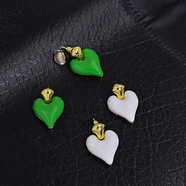 french color enamel glaze love earrings stud female temperament all-match niche retro high-end texture fashion gift jewelry, Golden;silver
french color enamel glaze love earrings stud female temperament all-match niche retro high-end texture fashion gift jewelry, Golden;silver