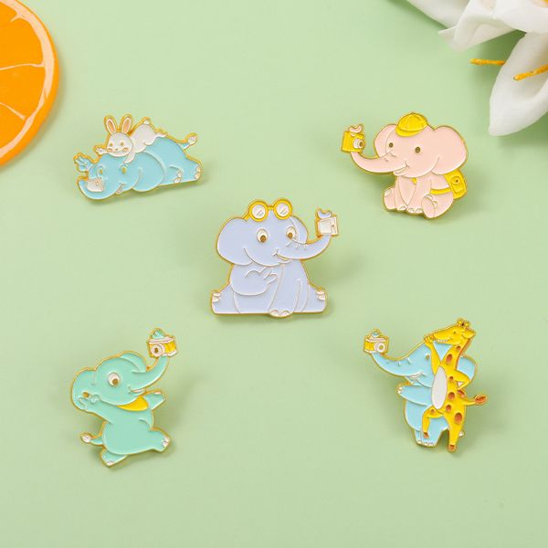 cute creative animal brooches 5pcs /set gold plated elephant enamel brooch for girls denim collar pins shirt badge jewelry gift bag accessor, Gray
cute creative animal brooches 5pcs /set gold plated elephant enamel brooch for girls denim collar pins shirt badge jewelry gift bag accessor, Gray