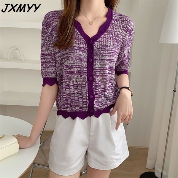 fungus knitted small sweater women's short spring and summer slim and thin purple short-sleeved shirt jxmyy 210412, White
fungus knitted small sweater women's short spring and summer slim and thin purple short-sleeved shirt jxmyy 210412, White