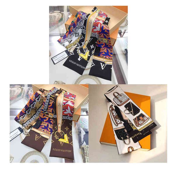 designer l vs handbag silk head scarf fashion hair band ribbon old flower binding bag handle package clover letter mens woman ribbon scarf w, Blue;gray 
designer l vs handbag silk head scarf fashion hair band ribbon old flower binding bag handle package clover letter mens woman ribbon scarf w, Blue;gray