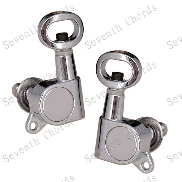 a set chrome machine heads tuners for acoustic electric guitar tuning pegs keys with hollow handle
a set chrome machine heads tuners for acoustic electric guitar tuning pegs keys with hollow handle