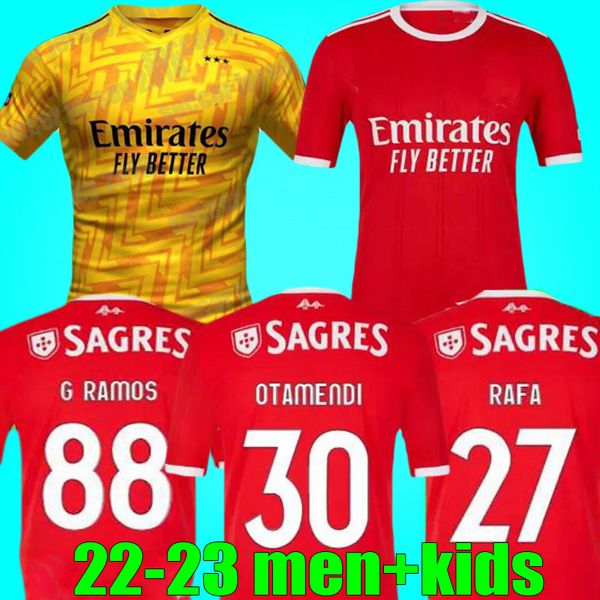 21 22 23 benfica soccer jersey pizzi rafa darwin g ramos 2021 2022 2023 home away otamendi grimaldo joao mario yaremchuk men kids kit footba, Black;yellow
21 22 23 benfica soccer jersey pizzi rafa darwin g ramos 2021 2022 2023 home away otamendi grimaldo joao mario yaremchuk men kids kit footba, Black;yellow