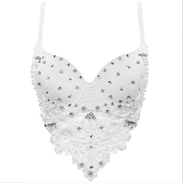 women's corset stage clothes lace camisole short body sculpting beaded bras women tube vests sleeveless crop w255, Red;black
women's corset stage clothes lace camisole short body sculpting beaded bras women tube vests sleeveless crop w255, Red;black