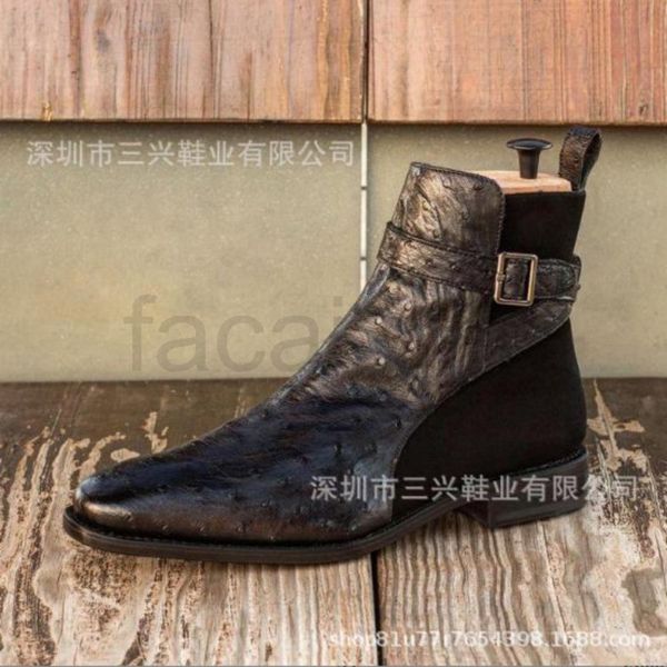 boots designer men's shoes casual versatile street fashion chelsea business, Black
boots designer men's shoes casual versatile street fashion chelsea business, Black