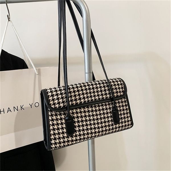 for for hong popular autumn and winter women's versatile thousand check double belt single 80% off purse sales