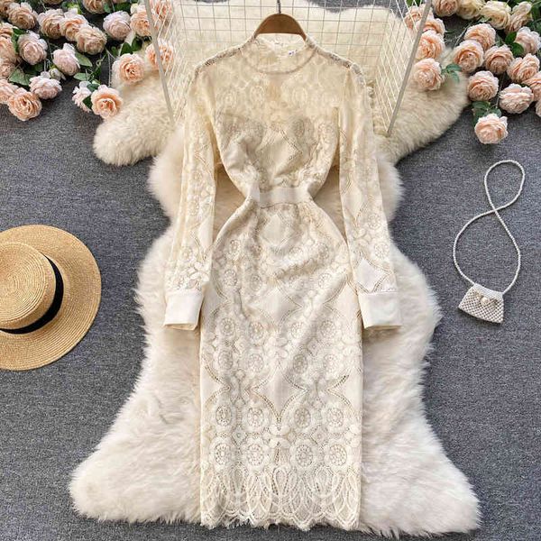 casual dresses lace dress women's 2022 spring style gentle niche design sense hollow slim skirt bottomed 7h7o, Black;gray
casual dresses lace dress women's 2022 spring style gentle niche design sense hollow slim skirt bottomed 7h7o, Black;gray