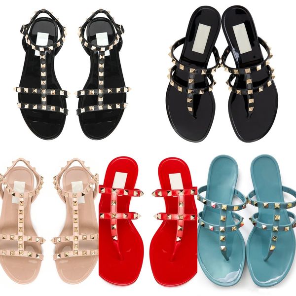 us4-9 35-40 women size studs rivet slippers flat jelly sandals studded brand slip on flats mule slides thong flip flops lady girls roman str, Black
us4-9 35-40 women size studs rivet slippers flat jelly sandals studded brand slip on flats mule slides thong flip flops lady girls roman str, Black