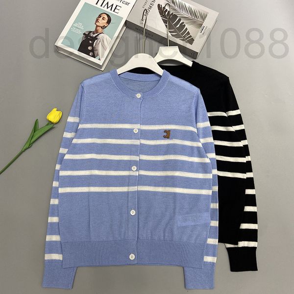 women's sweaters designer ce home knitted round neck striped cardigan jacket thin outerwear 2022 new fashion casual sweater women etwd, White;black
women's sweaters designer ce home knitted round neck striped cardigan jacket thin outerwear 2022 new fashion casual sweater women etwd, White;black