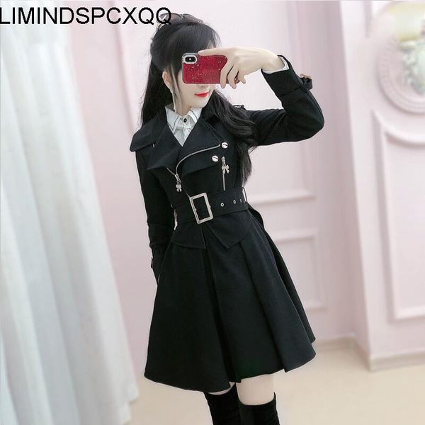 women trench thin spring temperament autumn windbreaker korean beige british coat slim solid color commute conventional 220812, Tan;black
women trench thin spring temperament autumn windbreaker korean beige british coat slim solid color commute conventional 220812, Tan;black