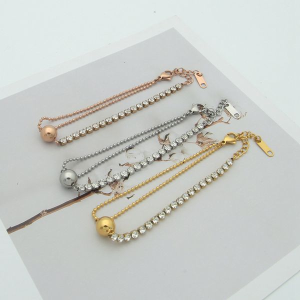 luxury designer jewelry women bracelet brand fashion round bead pendant half full diamond bracelet gold plated women bracelet, Golden;silver
luxury designer jewelry women bracelet brand fashion round bead pendant half full diamond bracelet gold plated women bracelet, Golden;silver