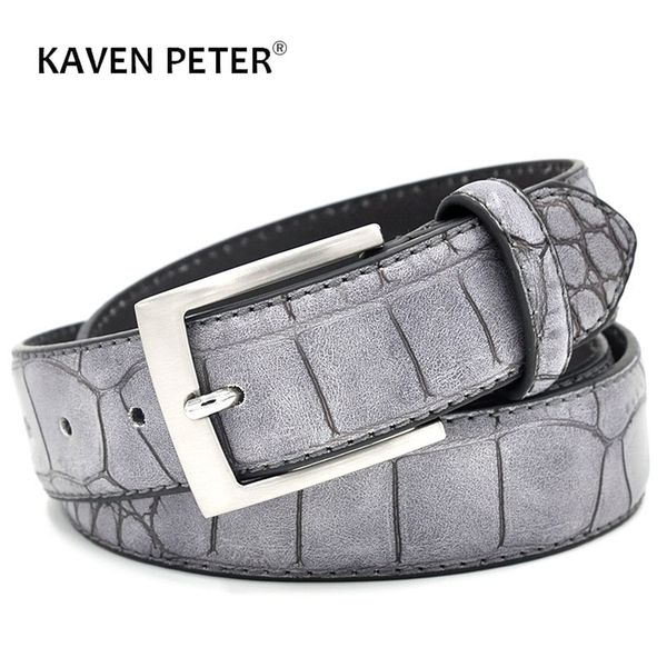 mens fashion waist belts faux pattern with split leather luxury male designer belt accessories factory price 220402, Black;brown
mens fashion waist belts faux pattern with split leather luxury male designer belt accessories factory price 220402, Black;brown