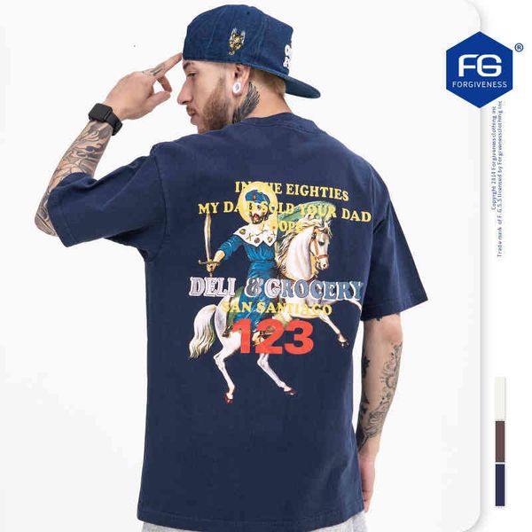 men's t-shirts fg menswear spring and summer chaopai high street used washing knight letter printing loose short sleeve t-shirt men hne, White;black
men's t-shirts fg menswear spring and summer chaopai high street used washing knight letter printing loose short sleeve t-shirt men hne, White;black
