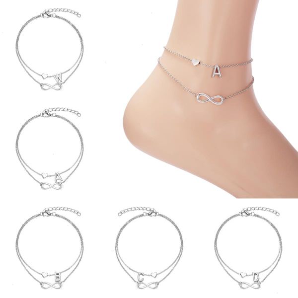 summer a-z letter initial anklets strands for women silver color heart anklet bracelet leg chain fashion beach party foot jewelry, Black
summer a-z letter initial anklets strands for women silver color heart anklet bracelet leg chain fashion beach party foot jewelry, Black