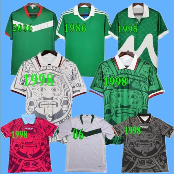 1998 retro edition mexico soccer jersey long sleeve vintage 2006 1995 1986 1994 world cup shirt blanco hernandez classic football uniforms, Black;yellow
1998 retro edition mexico soccer jersey long sleeve vintage 2006 1995 1986 1994 world cup shirt blanco hernandez classic football uniforms, Black;yellow