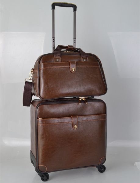 16 inch business trolley case travel handbag shoulder messenger bag lapstorage box set luggage bag pu computer suitcase mute universal wheel
16 inch business trolley case travel handbag shoulder messenger bag lapstorage box set luggage bag pu computer suitcase mute universal wheel