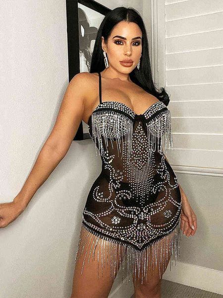 nightwear black apricot spaghetti strap sundress outfits for women summer mesh sheer rhinestones tassel see through dress, White
nightwear black apricot spaghetti strap sundress outfits for women summer mesh sheer rhinestones tassel see through dress, White