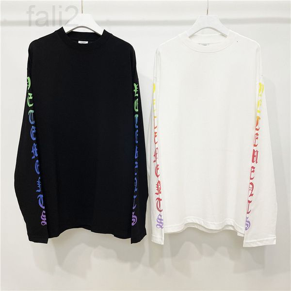 men's t-shirts designer 2021ss vtm witt meng rainbow sanskrit letter loose long sleeve t-shirt high street tide brand ins men's an, White;black
men's t-shirts designer 2021ss vtm witt meng rainbow sanskrit letter loose long sleeve t-shirt high street tide brand ins men's an, White;black