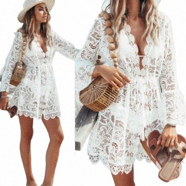 2019 new summer women bikini cover up floral lace hollow crochet swimsuit cover-ups bathing suit beachwear tunic beach dress 97nk#, Black;gray
2019 new summer women bikini cover up floral lace hollow crochet swimsuit cover-ups bathing suit beachwear tunic beach dress 97nk#, Black;gray