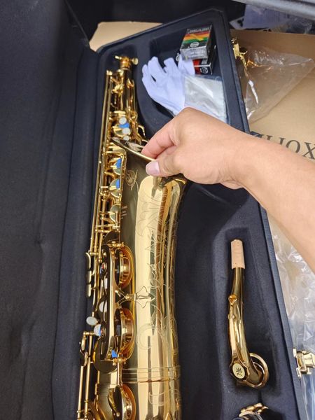 france-rollinsax q3 alto eb saxophone brass body gold lacquer saxo for with leather case
france-rollinsax q3 alto eb saxophone brass body gold lacquer saxo for with leather case