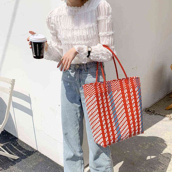 casual wicker woven striped women handbags handmade rattan shoulder bags summer beach straw basket bag large capacity tote 2021 g220517
casual wicker woven striped women handbags handmade rattan shoulder bags summer beach straw basket bag large capacity tote 2021 g220517