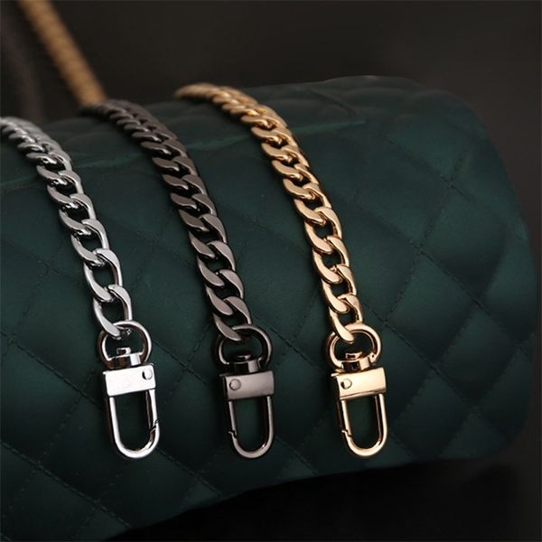 20 100 120cm metal chain diy replacement shoulder bag strap gold silver black handles handbag purse accessories 220617
20 100 120cm metal chain diy replacement shoulder bag strap gold silver black handles handbag purse accessories 220617
