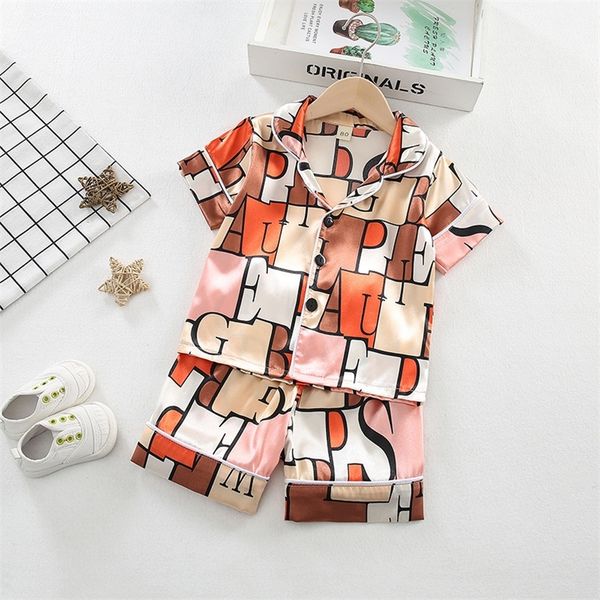 girls satin silk pajamas set kids boy cartoon sleepwear outfits summer toddler short sleeve shorts leisure wear home clothes 220714, Blue;red
girls satin silk pajamas set kids boy cartoon sleepwear outfits summer toddler short sleeve shorts leisure wear home clothes 220714, Blue;red