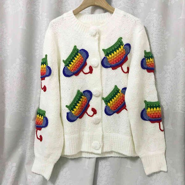 women's sweaters wool high edition winter round neck cartoon devil planet cardigan uy412m405001, White;black
women's sweaters wool high edition winter round neck cartoon devil planet cardigan uy412m405001, White;black