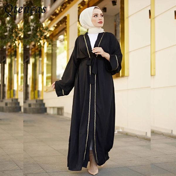 

ramadan open abaya dubai turkey muslim abayas for women turkish jalabiya hijab dress islam caftan arabic kimono kaftan robe eid, Red