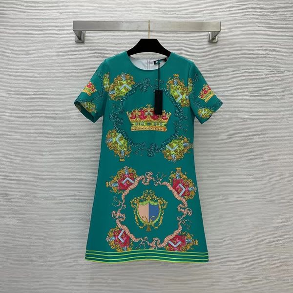 milan runway dress 2022 autumn o neck short sleeve print designer dresses brand same style women's 0730-18, Black
milan runway dress 2022 autumn o neck short sleeve print designer dresses brand same style women's 0730-18, Black