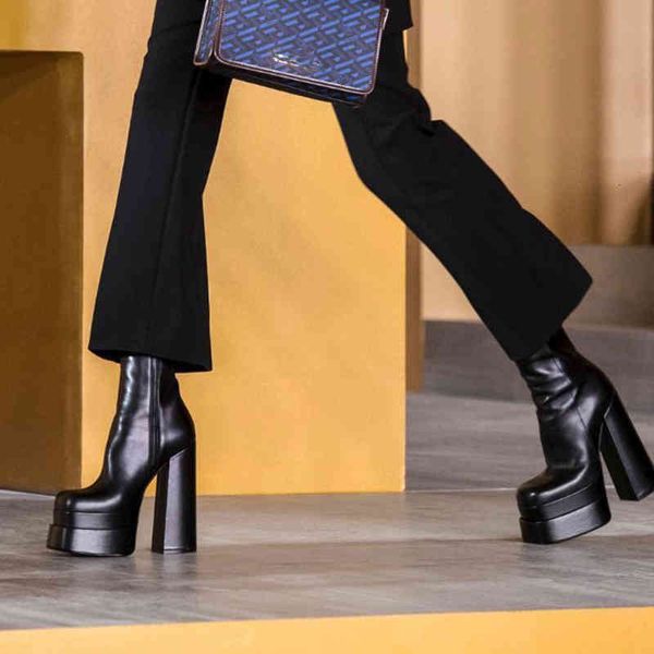 boots short boots women small black square head thick high heel side zipper waterproof platform versatile walking
boots short boots women small black square head thick high heel side zipper waterproof platform versatile walking