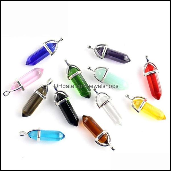 pendant necklaces natural crystal hexagon necklace with alloy o-chain personality trendy mti-color optional jewelry jewelshops dhe7t, Silver
pendant necklaces natural crystal hexagon necklace with alloy o-chain personality trendy mti-color optional jewelry jewelshops dhe7t, Silver