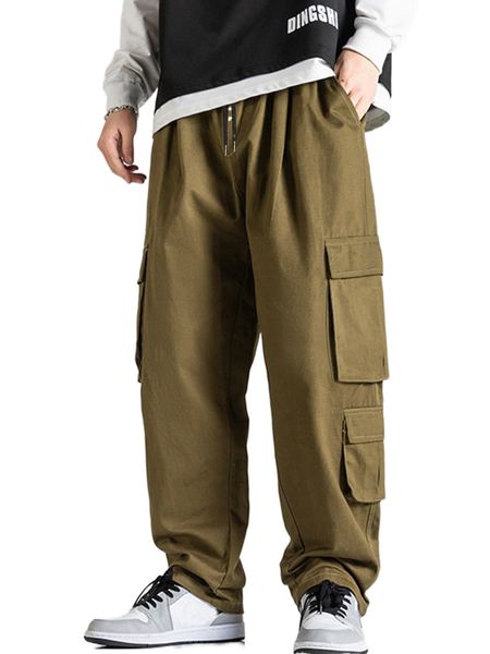 men flap pockets drawstring waist utility pants k0nq#, Black
men flap pockets drawstring waist utility pants k0nq#, Black