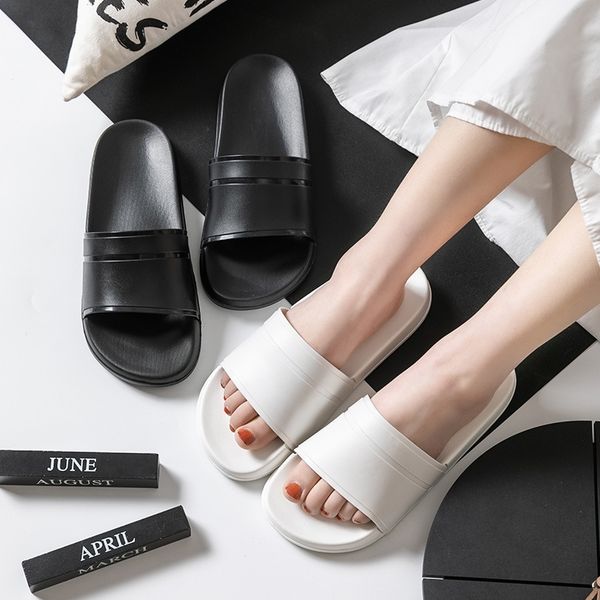 classic black white home women bath slippers plus size summer indoor couples shoes nonslip lightweight men cool slides 210301
classic black white home women bath slippers plus size summer indoor couples shoes nonslip lightweight men cool slides 210301