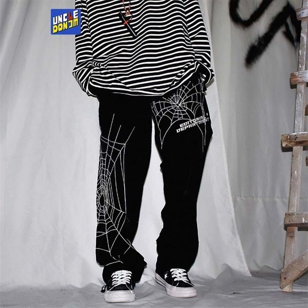 uncledonjm spider embroidery baggy harem pants streetwear men summer hip hop casual trousers fashion male 220325, Black
uncledonjm spider embroidery baggy harem pants streetwear men summer hip hop casual trousers fashion male 220325, Black
