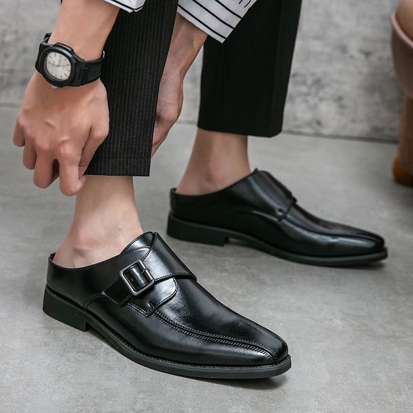 Loafers Men Shoes PU Leather Round Toe Flat Brown Fashion Classic Daily European Metal Buckle Trend Business Dress DP352, Clear
Loafers Men Shoes PU Leather Round Toe Flat Brown Fashion Classic Daily European Metal Buckle Trend Business Dress DP352, Clear