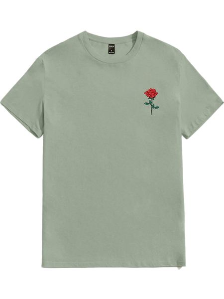men floral print tee e8lp#, White;black