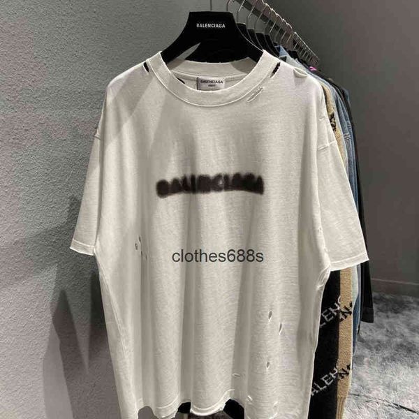 mens womens designers t shirts balencaigas'ss hoodies pair version high b family classic fuzzy letters holes versatile loose short slee, White;black
mens womens designers t shirts balencaigas'ss hoodies pair version high b family classic fuzzy letters holes versatile loose short slee, White;black