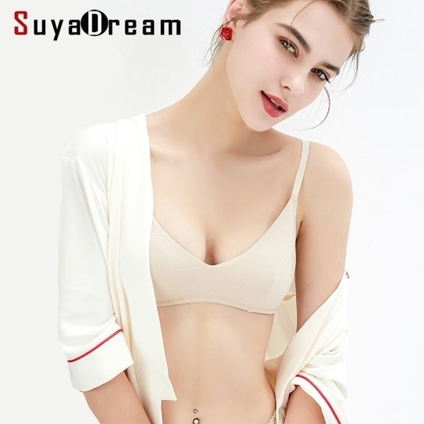 suyadream women small cups bras 100%silk lining wire thin padding solid bra y200415, Red;black 
suyadream women small cups bras 100%silk lining wire thin padding solid bra y200415, Red;black